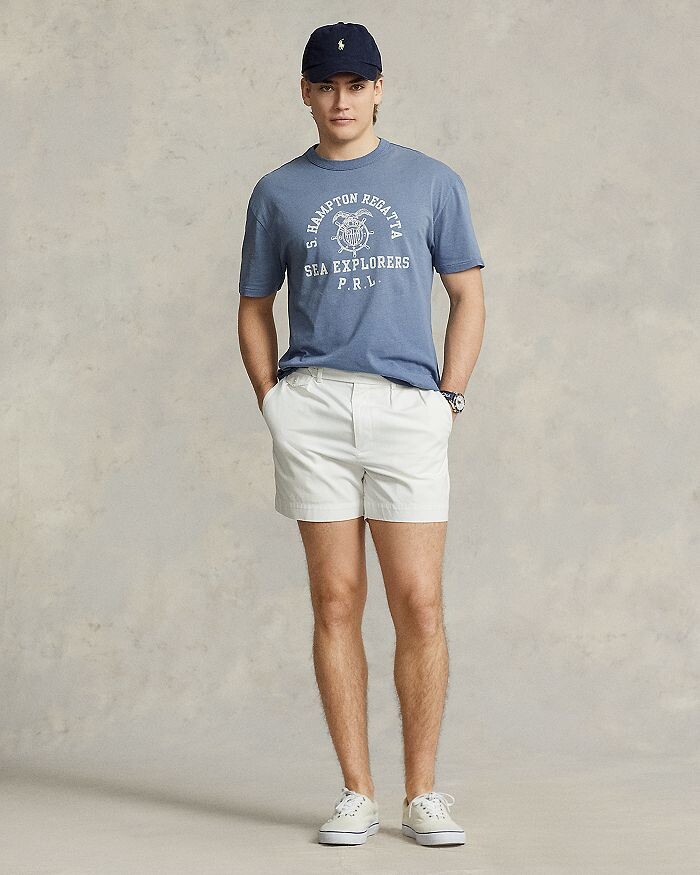 

Футболка Classic Fit из джерси с рисунком Polo Ralph Lauren, Серый