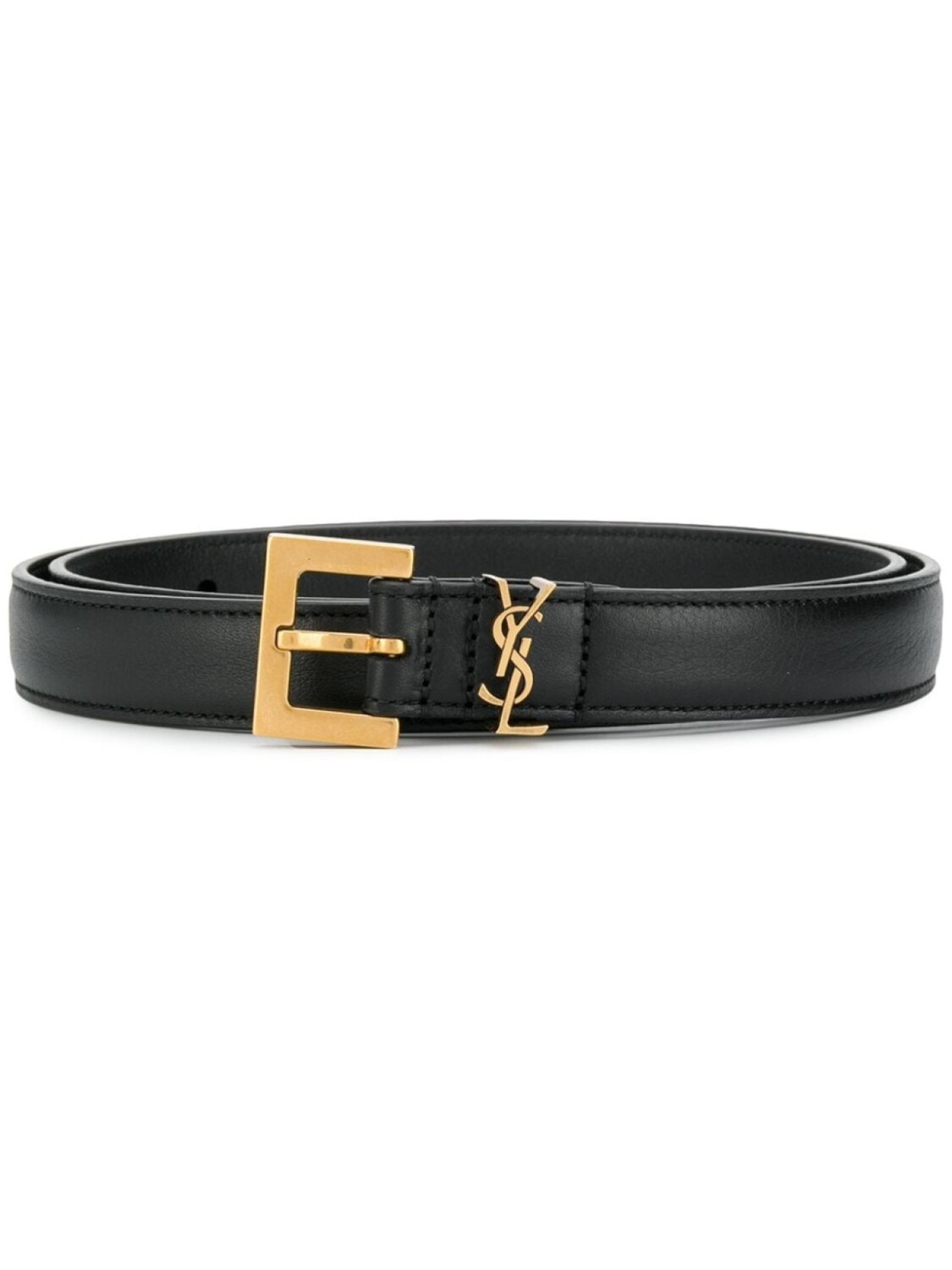 

Saint Laurent ремень с монограммой, черный