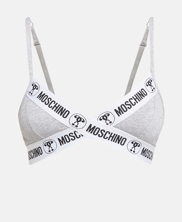 

Мягкий бюстгальтер Moschino Underwear, серый