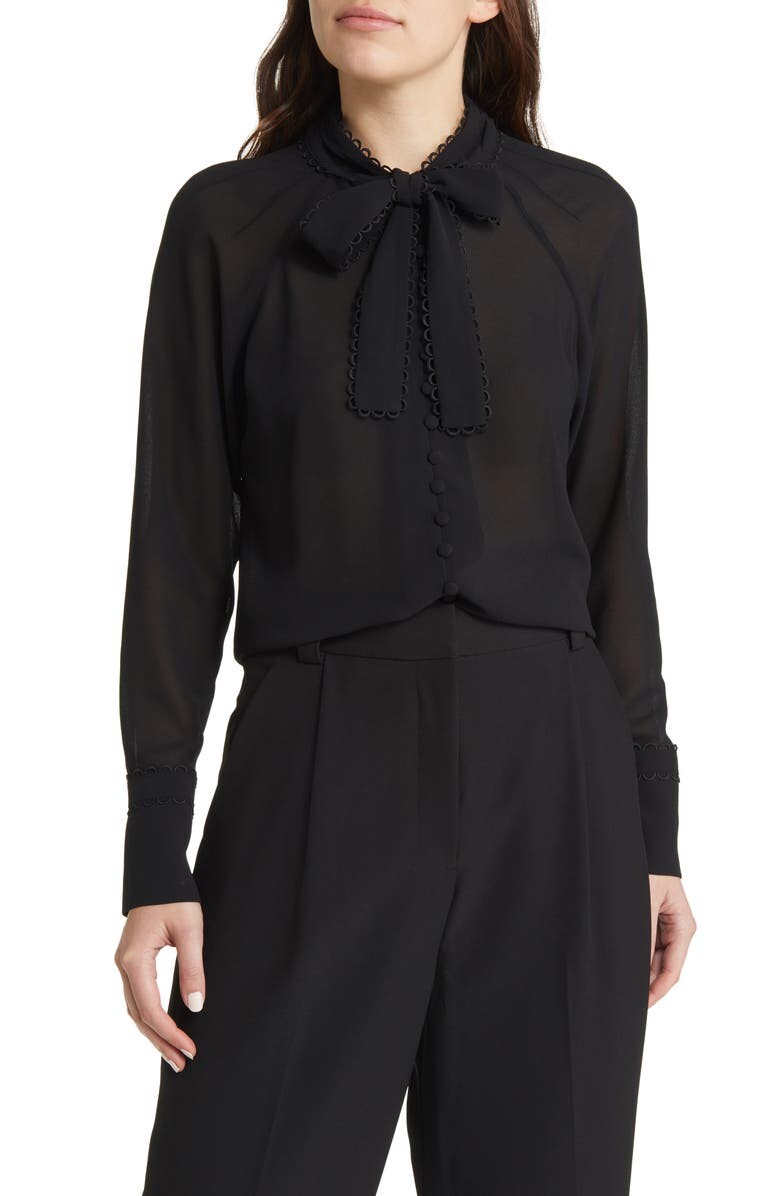 

блузка с длинными рукавами Julinaa TED BAKER LONDON, черный