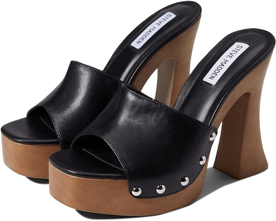 

Туфли Steve Madden Latish Heeled Sandal, черная кожа