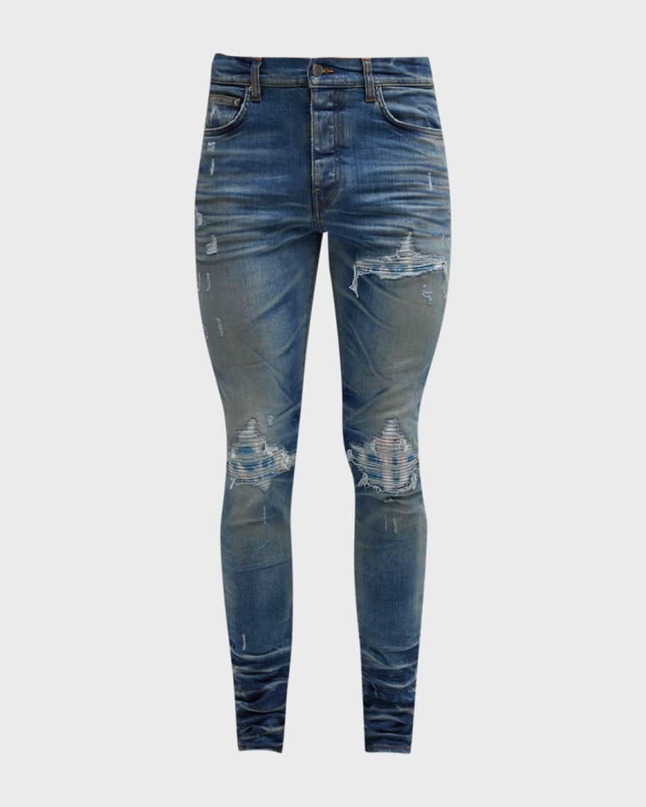 

Мужские отбеленные джинсы скинни MA Paisley MX1 Amiri