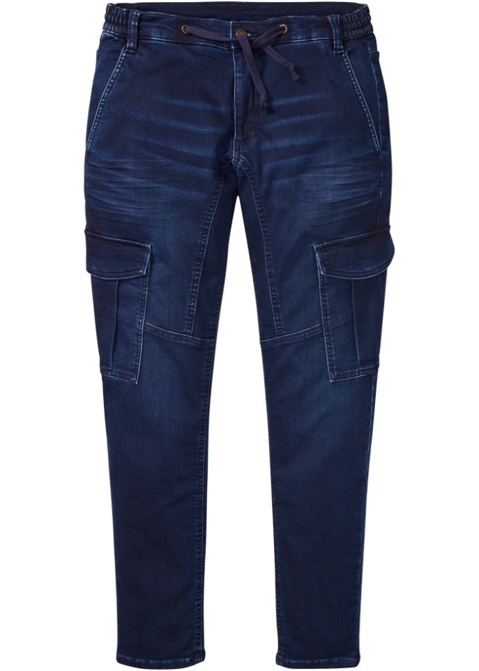 Зауженные джинсы-карго обычного кроя John Baner Jeanswear, синий