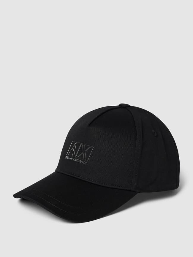

Бейсболка с принтом этикетки ARMANI EXCHANGE, черный