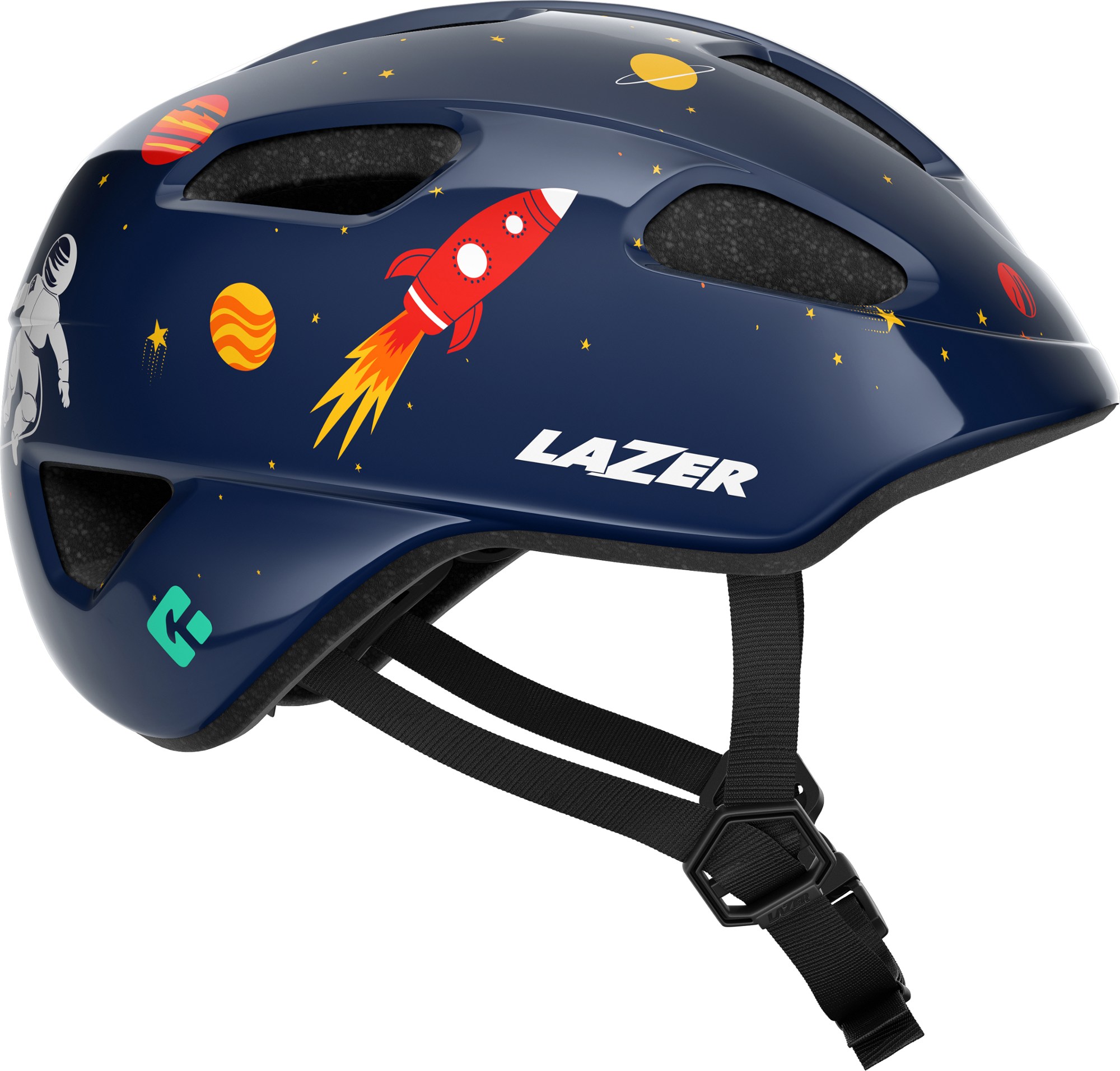 велосипедный шлем lazer genesis матовый титан Велосипедный шлем Nutz KinetiCore — детский Lazer, синий