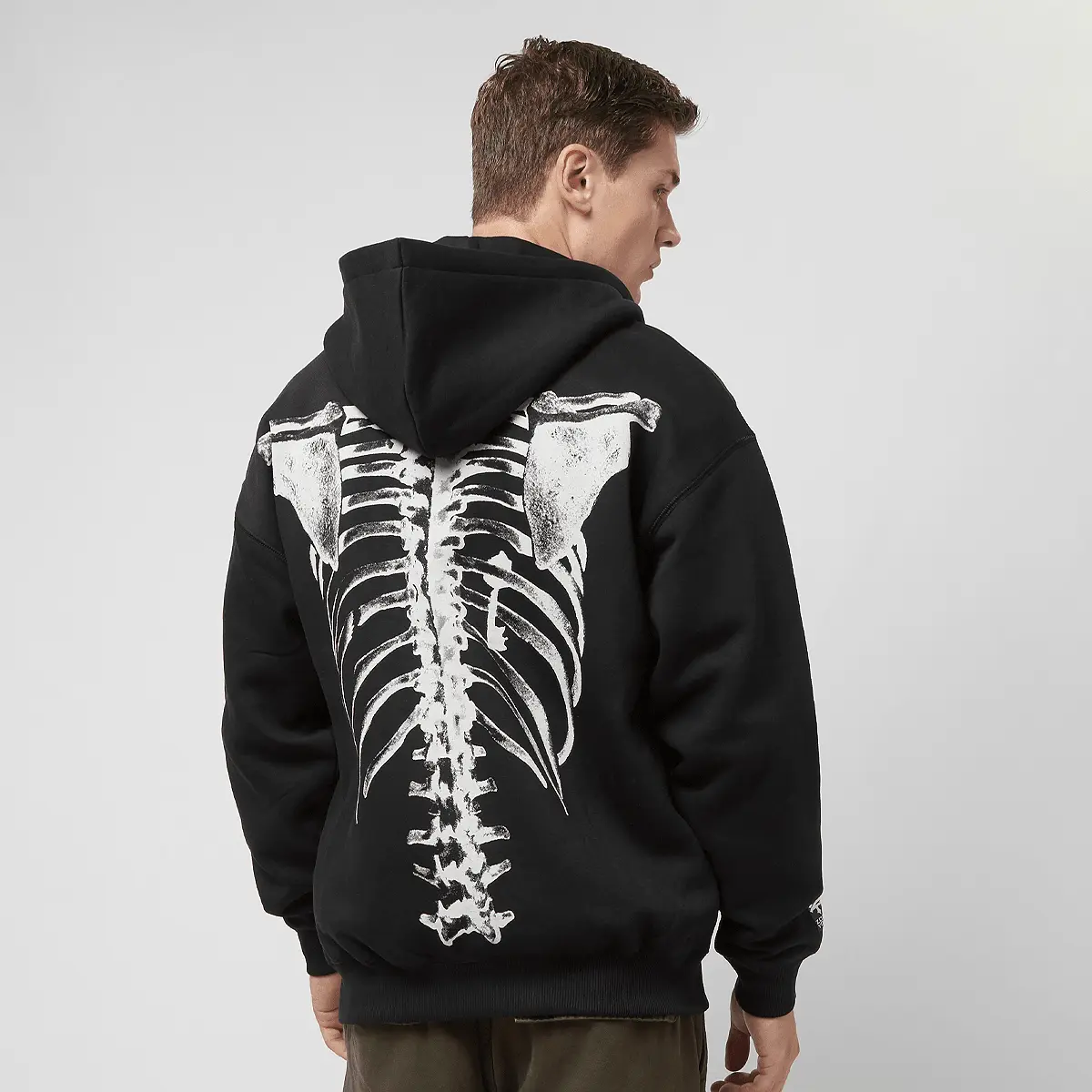 

Худи Zoo York Skeleton Zip, черно-белый