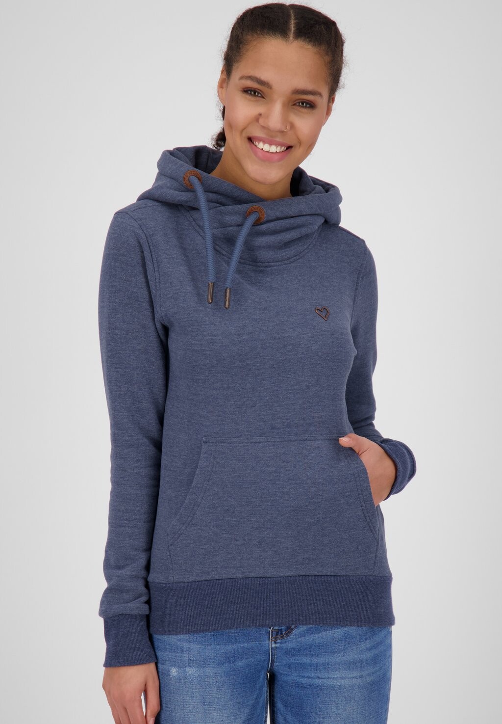 

Толстовка Sarahak A alife & kickin, цвет nightblue melange