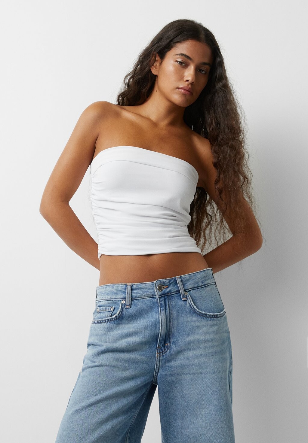 

Топ PULL&BEAR, белый