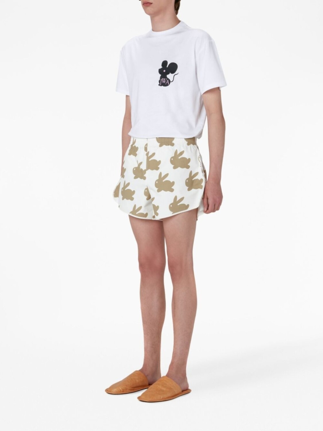 

Шорты с принтом JW Anderson, белый