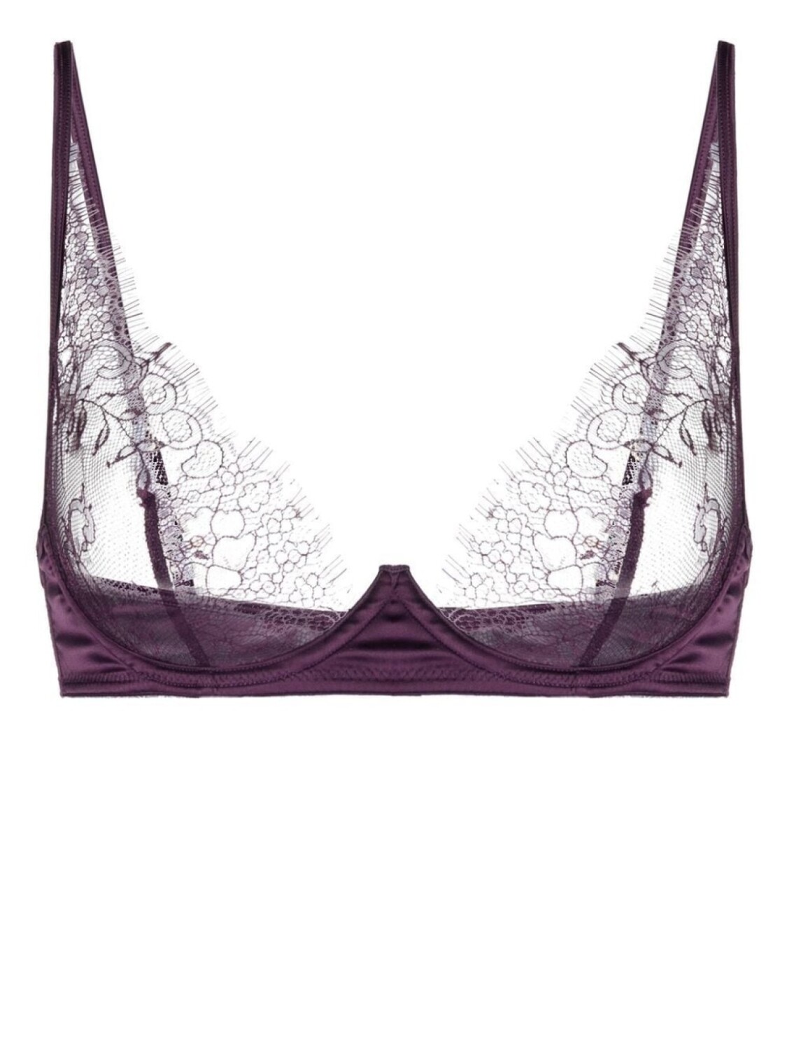 

Maison Close бюстгальтер-балконет Villa Satine Soutien Gorge, фиолетовый
