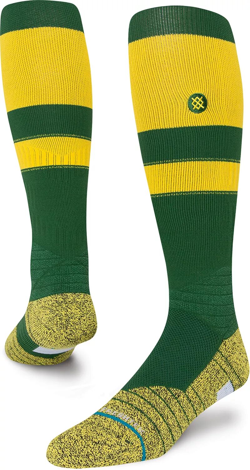 Бейсбольные носки в полоску для взрослых Stance, зеленый