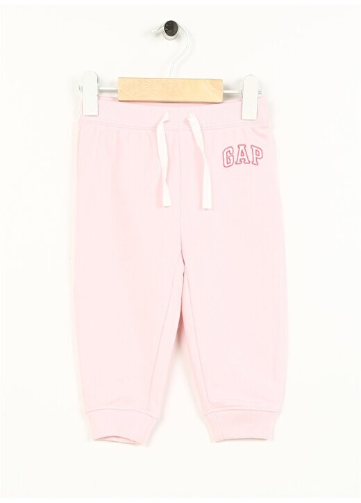 

Светло-розовые спортивные штаны с принтом для маленьких девочек 843630-A Gap, светло-розовый