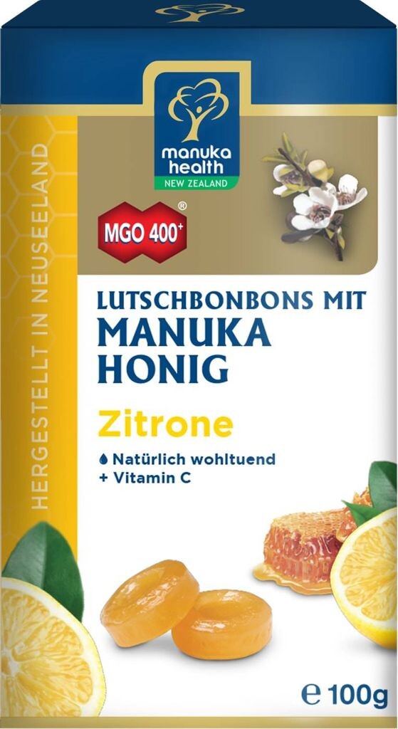 

Таблетки для рассасывания с лимоном Manuka MGO 400+ - Manuka Health - 100 г