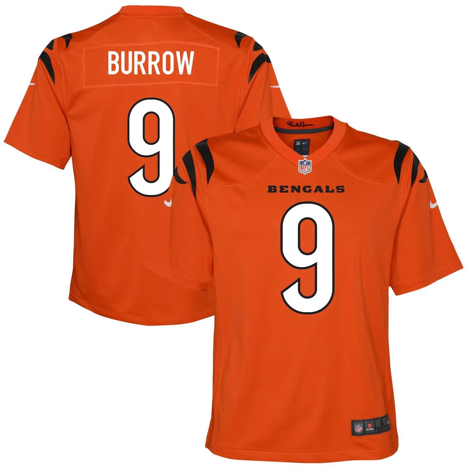 

Молодежная альтернативная игровая майка Nike Joe Burrow Orange Cincinnati Bengals Nike
