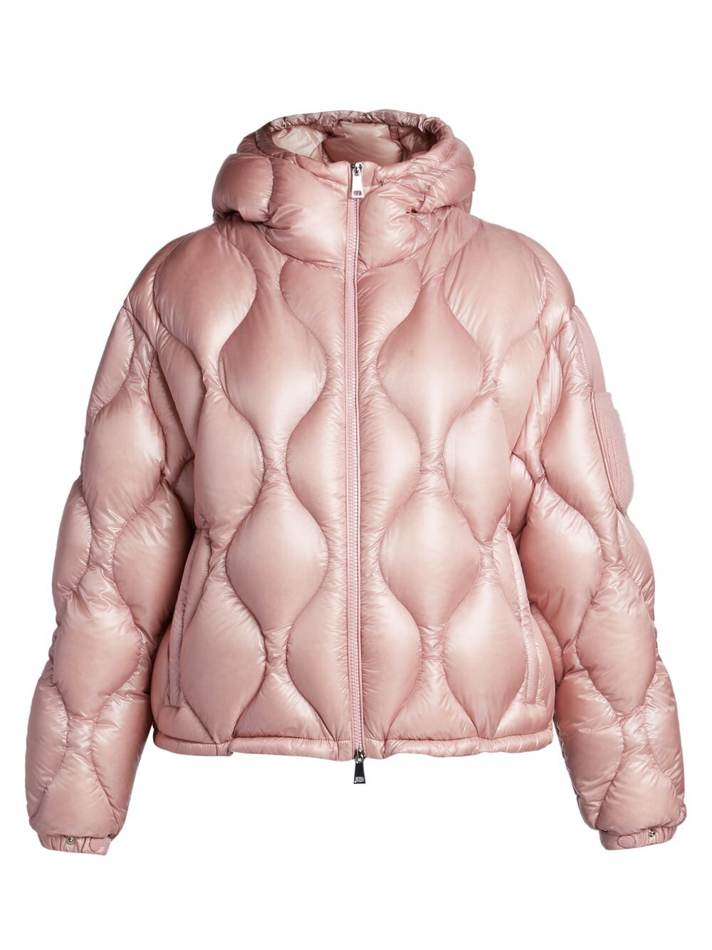 

Укороченная стеганая куртка с капюшоном Anthon Moncler, розовый