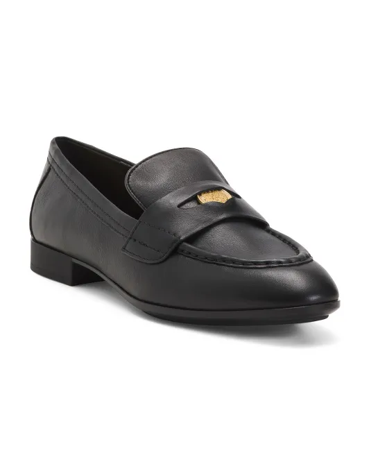 

Кожаные пенни-лоферы Parama Vince Camuto, черный