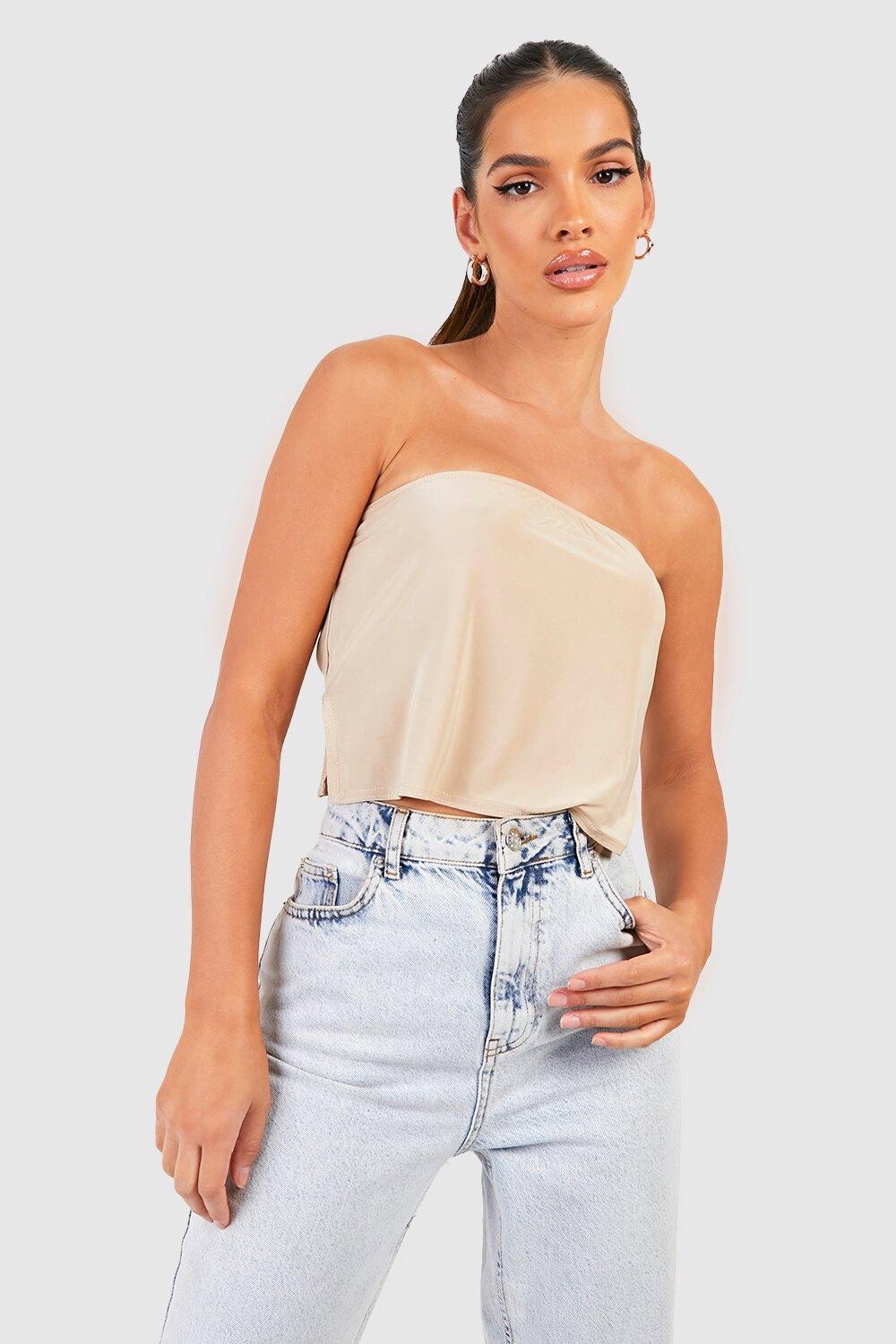 

Объединенный длинный топ Boohoo, серый
