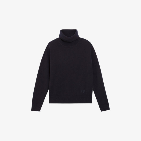 

Кашемировый джемпер Madison с фирменной вышивкой Claudie Pierlot, цвет bleus