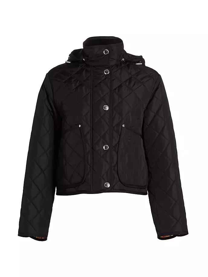 

Укороченная стеганая куртка Humbie Burberry, черный