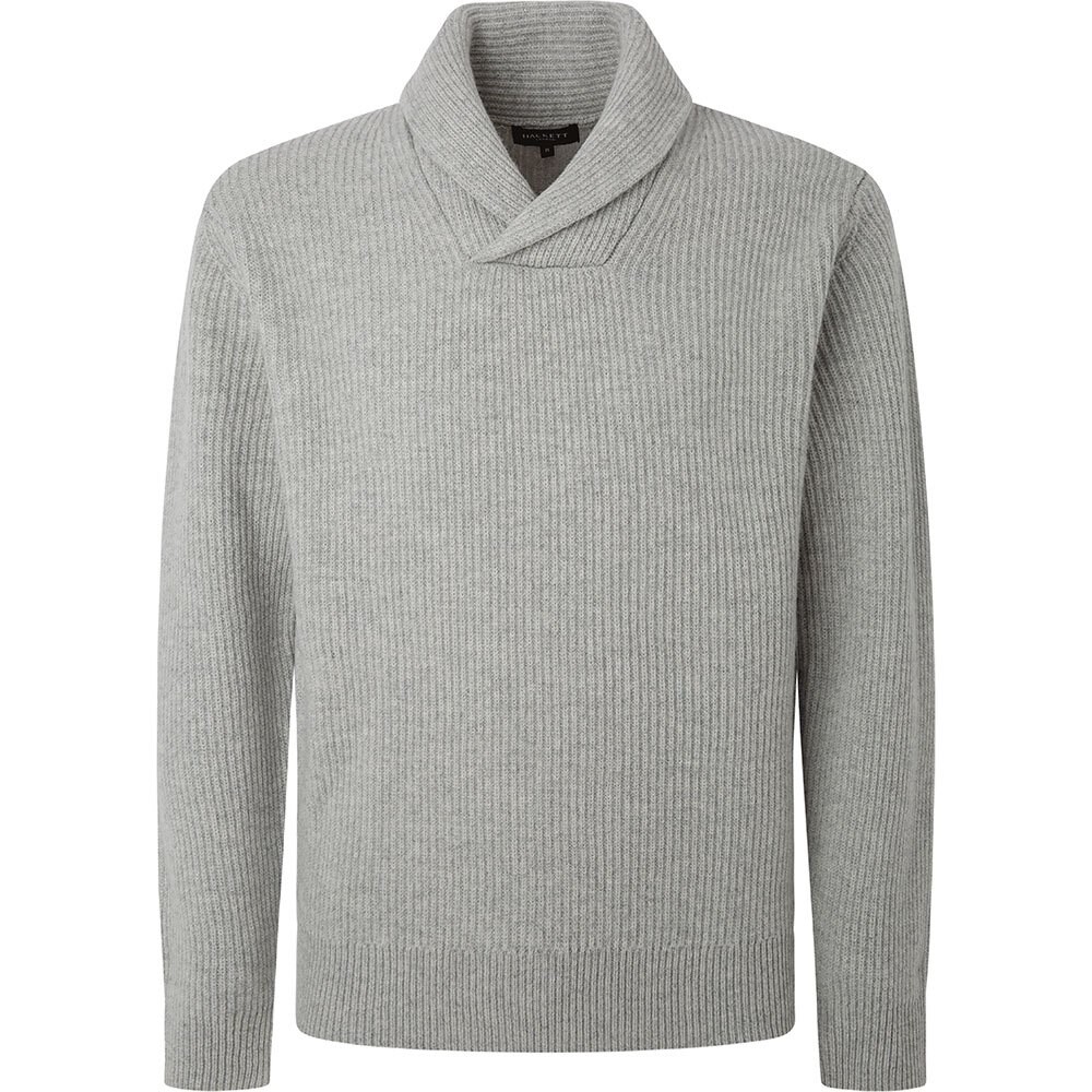 

Свитер Hackett Rib Shawl, серый