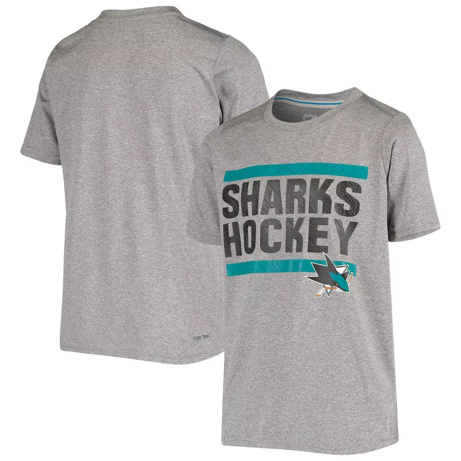 

Молодежная серая футболка San Jose Sharks Shootout Outerstuff