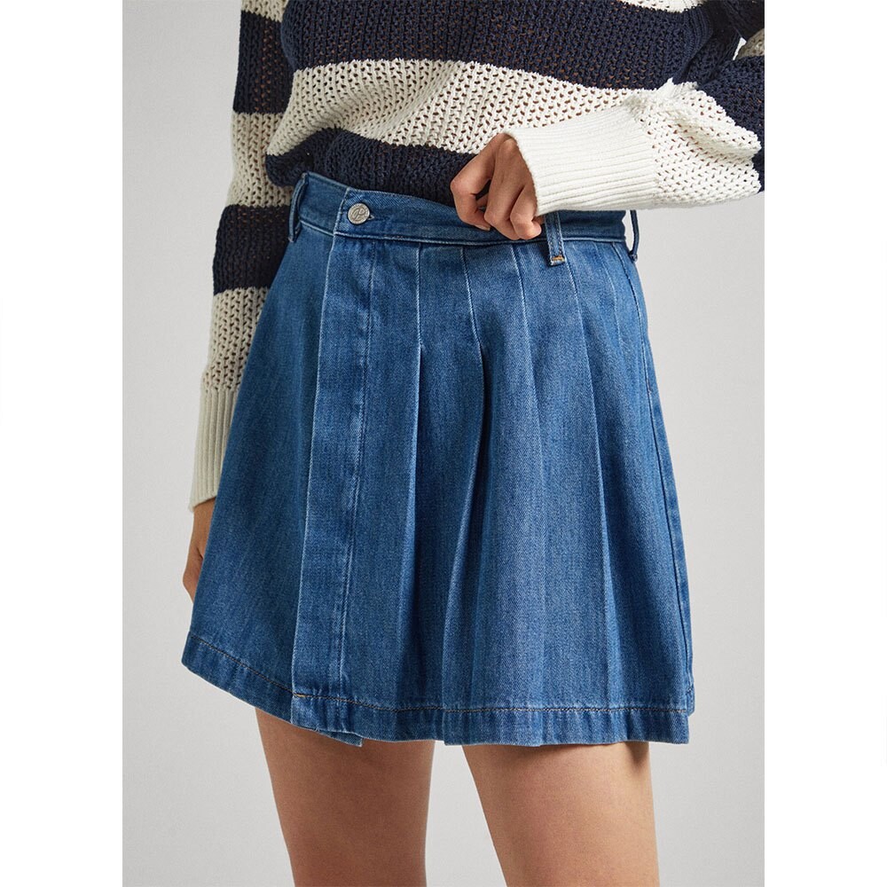 

Юбка Pepe Jeans Mini Pleat Denim, синий