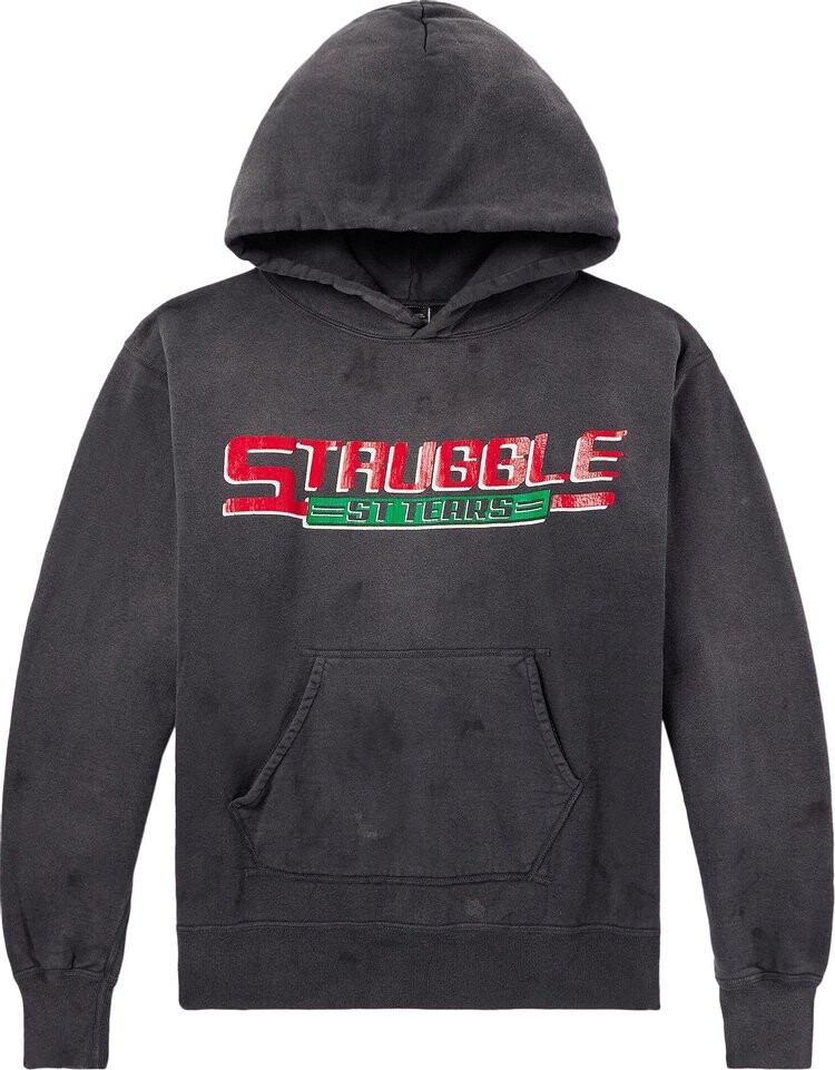 

Худи Saint Michael Denim Tears Struggle 'Black', черный