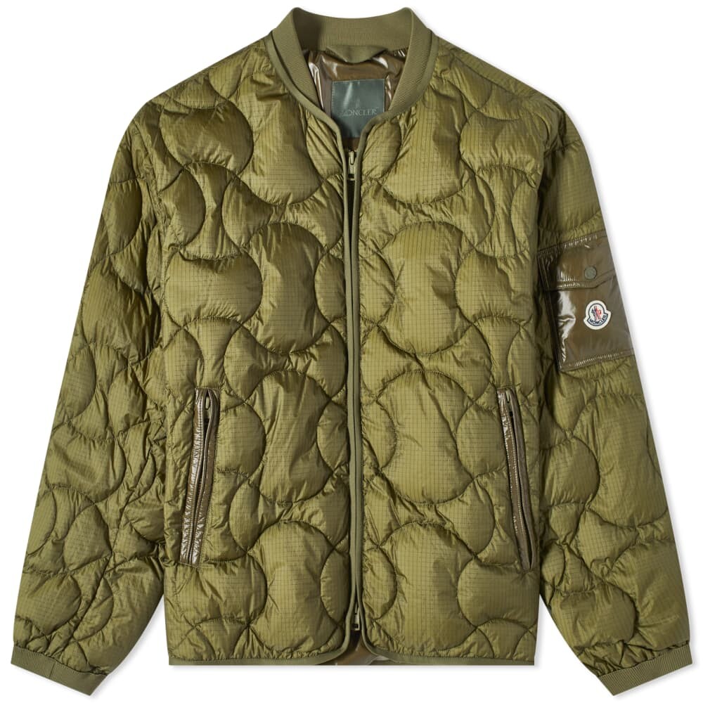

Стеганый бомбер Moncler Sham, оливковый, Зеленый, Стеганый бомбер Moncler Sham, оливковый