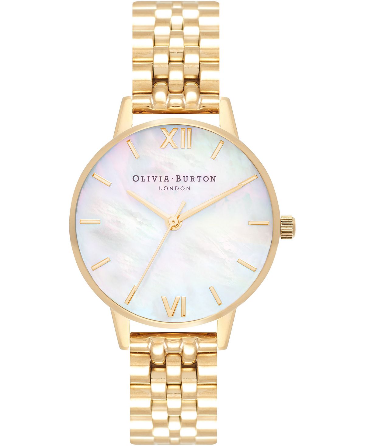 Женские золотистые часы-браслет из нержавеющей стали, 30 мм Olivia Burton, золотой женские часы floral 24000044 из розовой стали olivia burton розовый