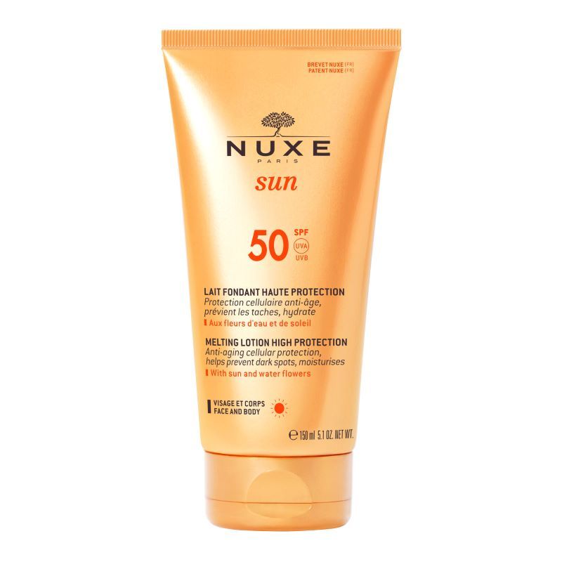 Nuxe Sun SPF50 лосьон для загара, 150 ml