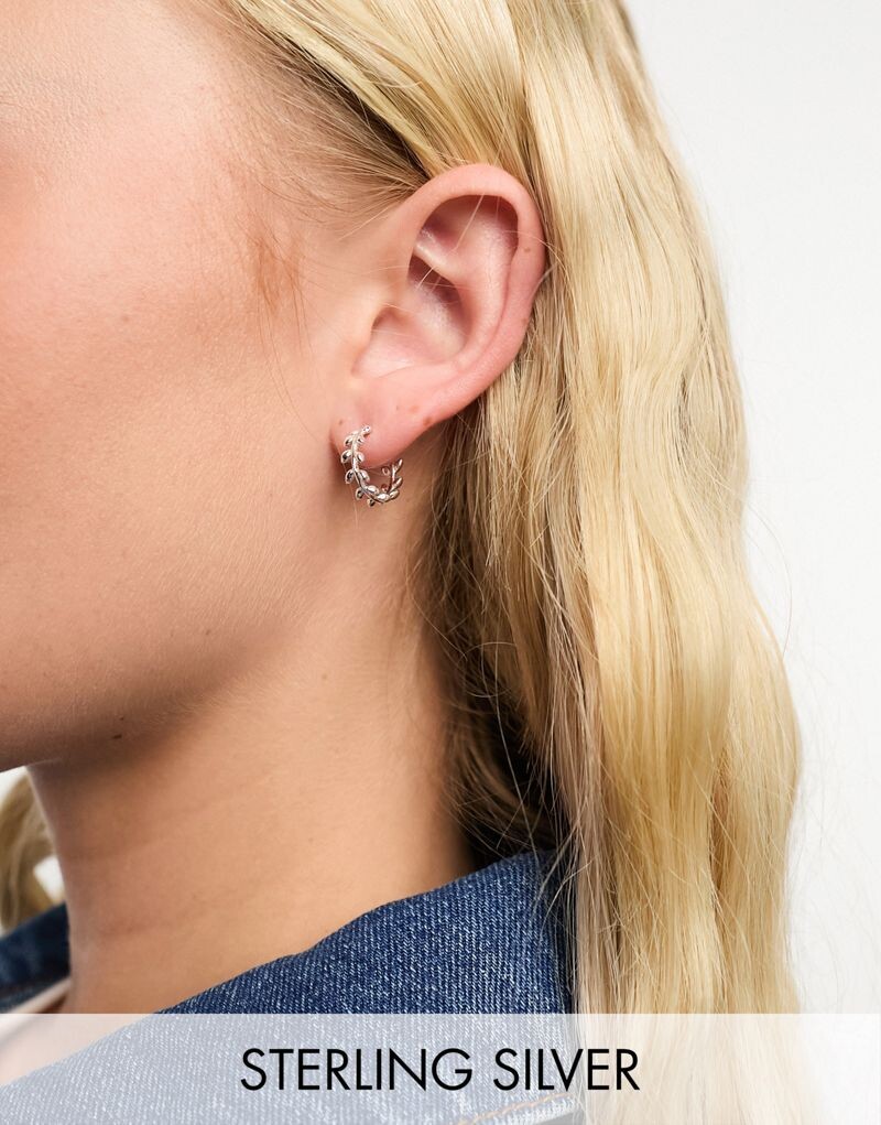 

Ажурные серьги-кольца с покрытием из стерлингового серебра Accessorize