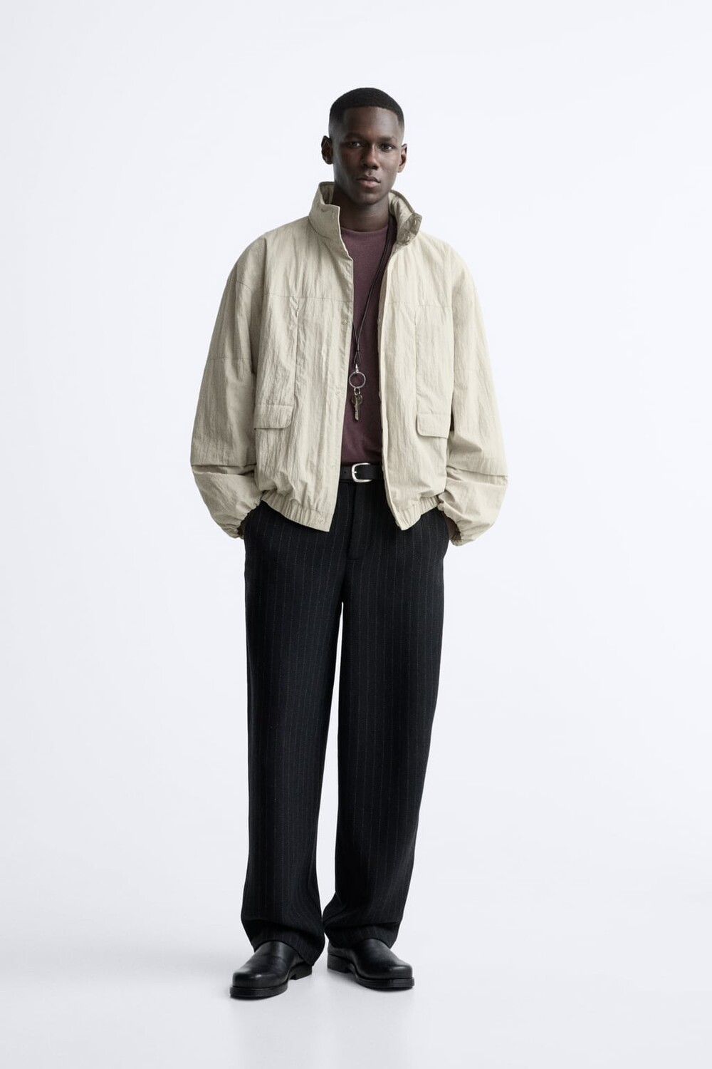 

Пуховая куртка ZARA, камень