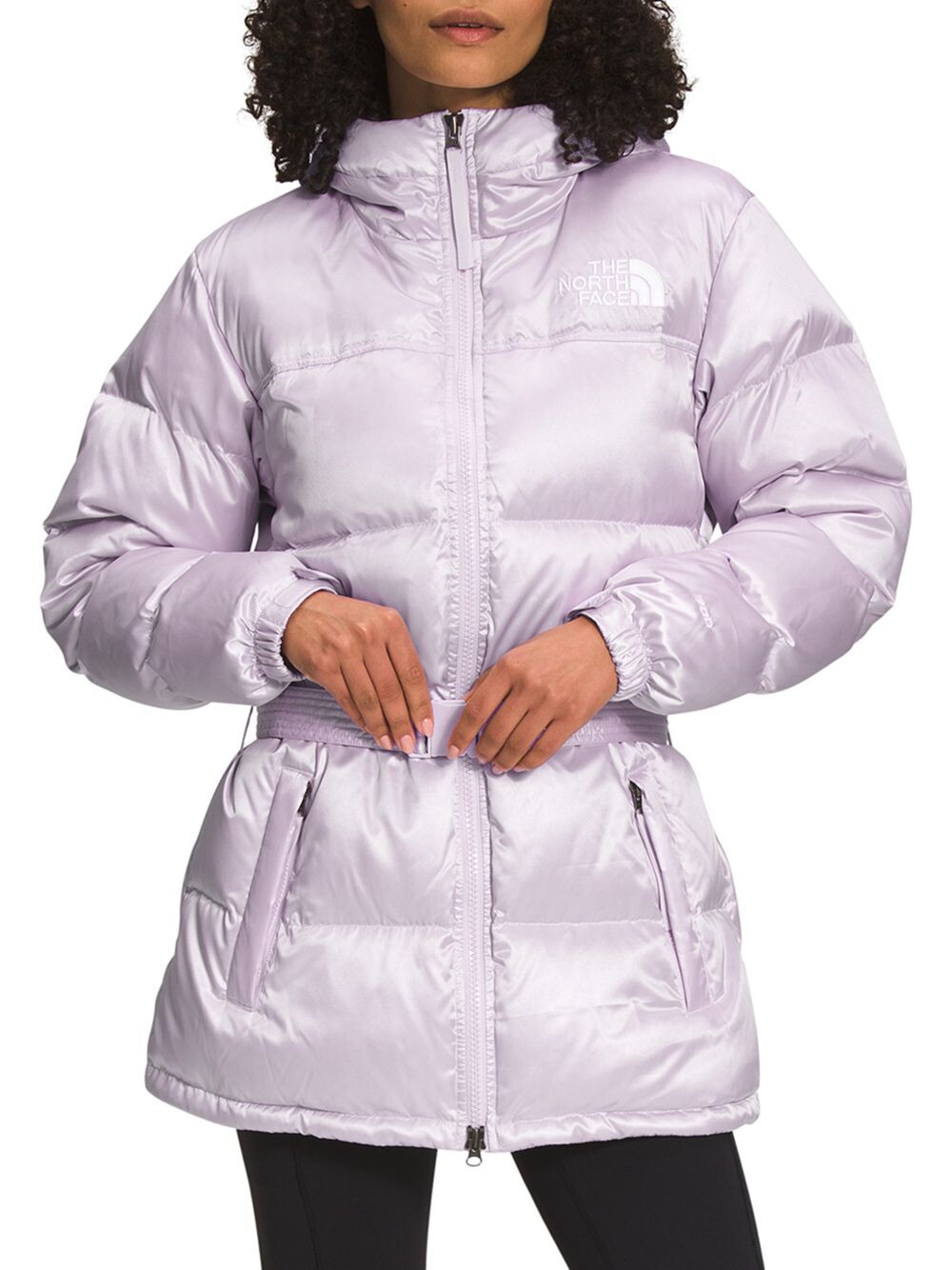 

Средняя куртка Nuptse с поясом The North Face, Серый