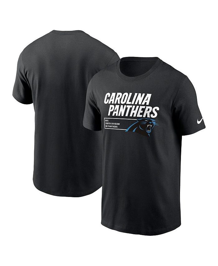 

Мужская черная футболка Carolina Panthers Division Essential Nike, черный