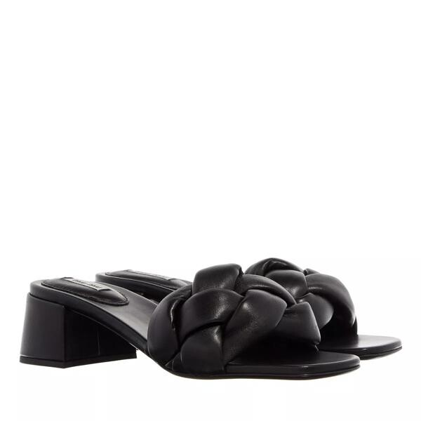 

Туфли braided slip on mules Miu Miu, черный