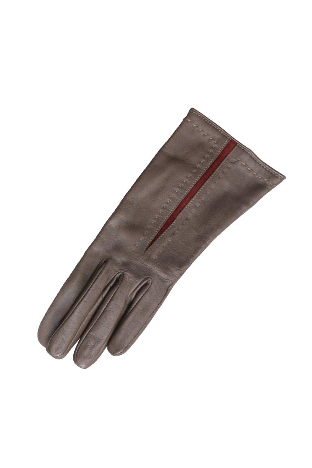 Перчатки Sadie с контрастными вставками Eastern Counties Leather, коричневый классические кожаные зимние перчатки eastern counties leather коричневый