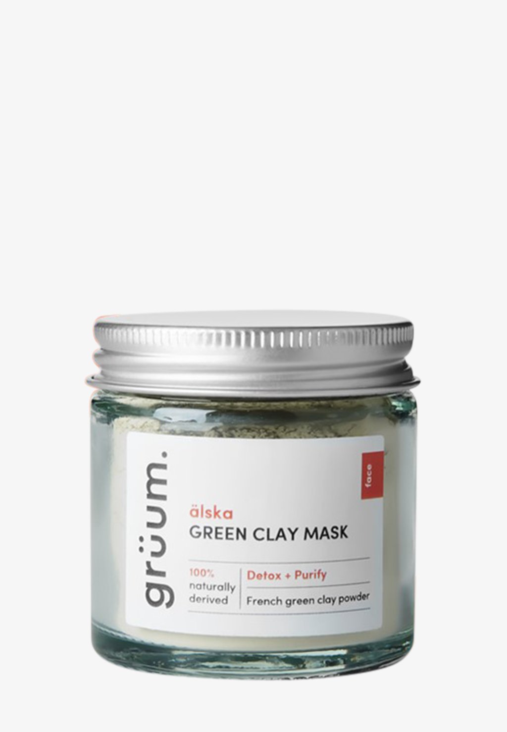 

Маска для лица Älska Green Clay Face Mask grüum, серебро