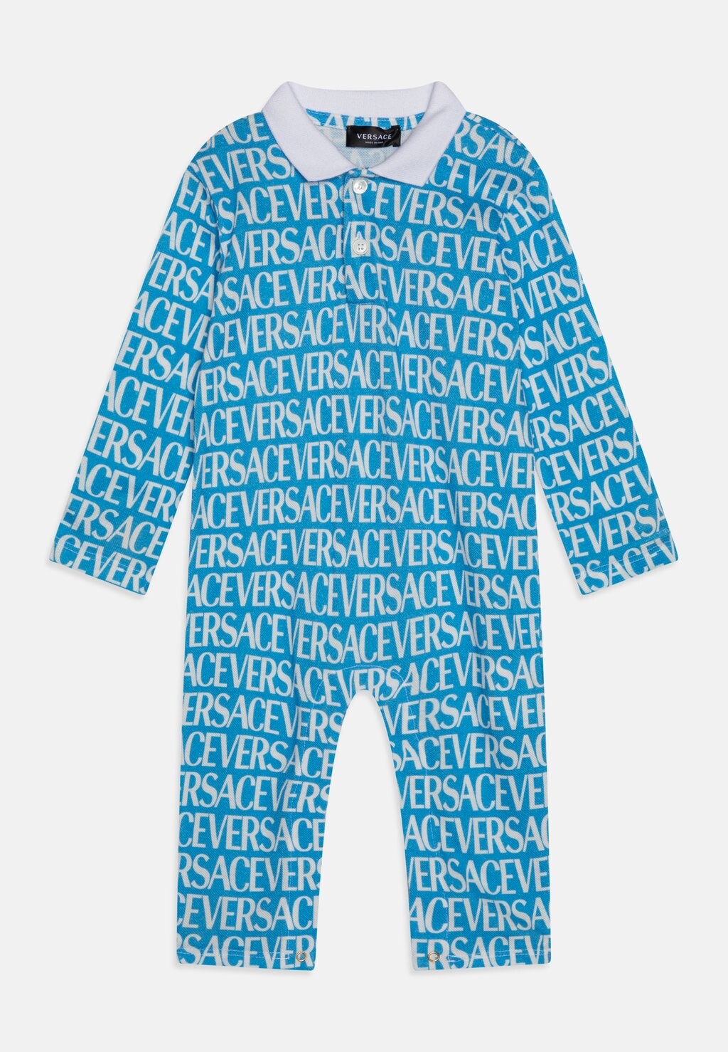 

Пижамы BABY BODYSUIT WITHOUT FEET KIDS UNISEX Versace, цвет azzurro/bianco