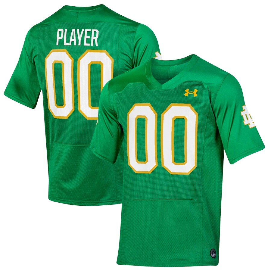 

Джерси Under Armour Notre Dame Fighting Irish, зеленый
