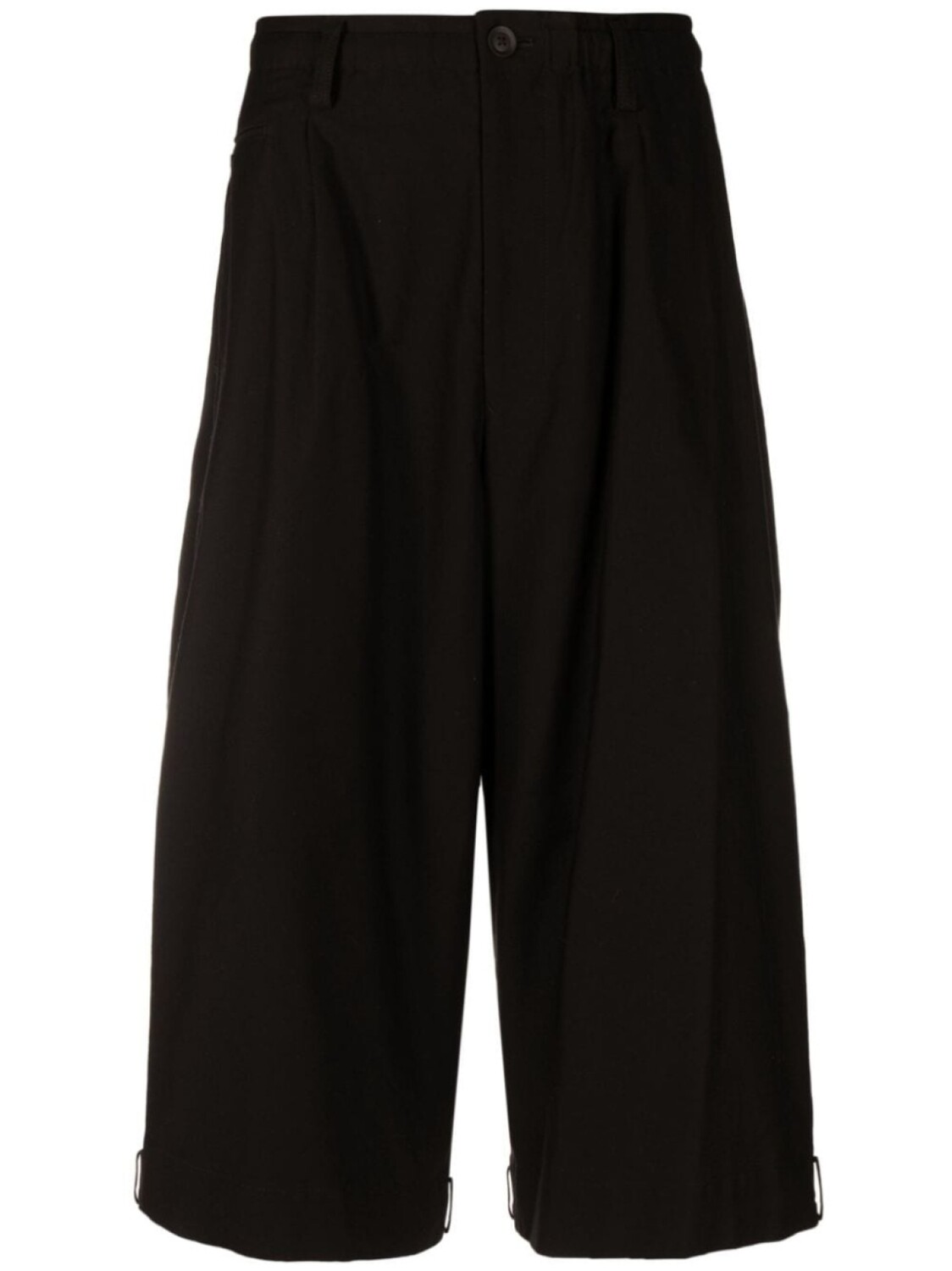 

Yohji Yamamoto укороченные брюки строгого кроя, черный