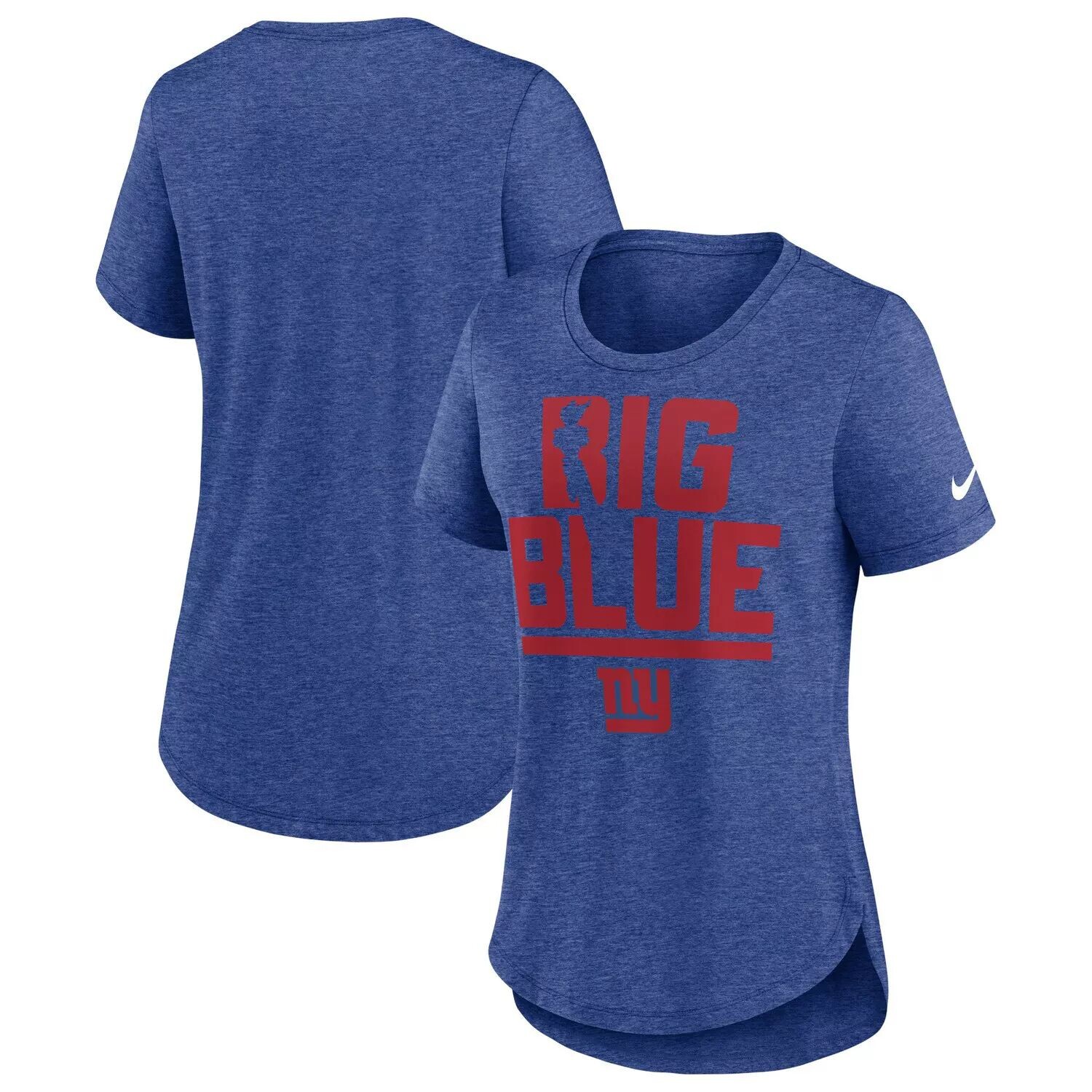 

Женская футболка Nike Heather Royal New York Giants Local Fashion Tri-Blend Nike