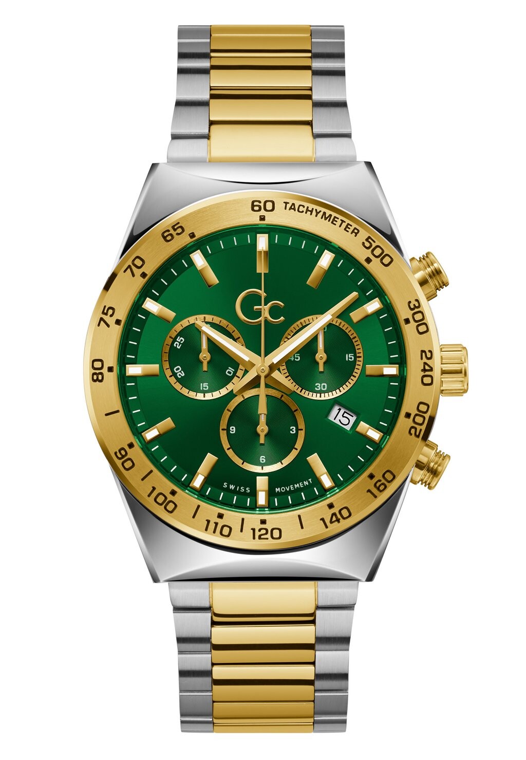 

Хронограф Gc Watches, цвет silver & yellow gold