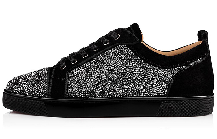

Christian Louboutin Louis Junior Strass Кроссовки Черные