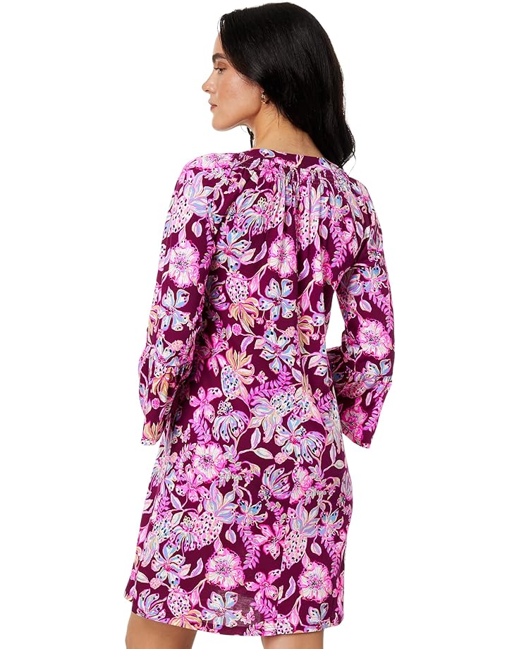 Платье Lilly Pulitzer Norris 3/4 Sleeve Dress, цвет Amarena Cherry Tropical with A Twist