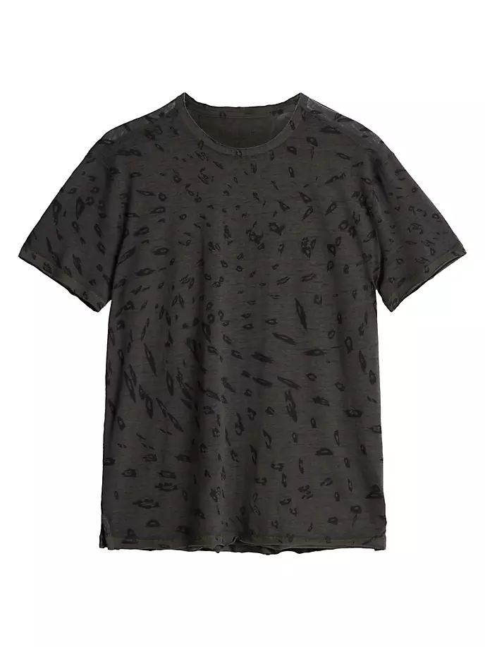 

Футболка Jose Leopard Burnout John Varvatos, цвет wood brown