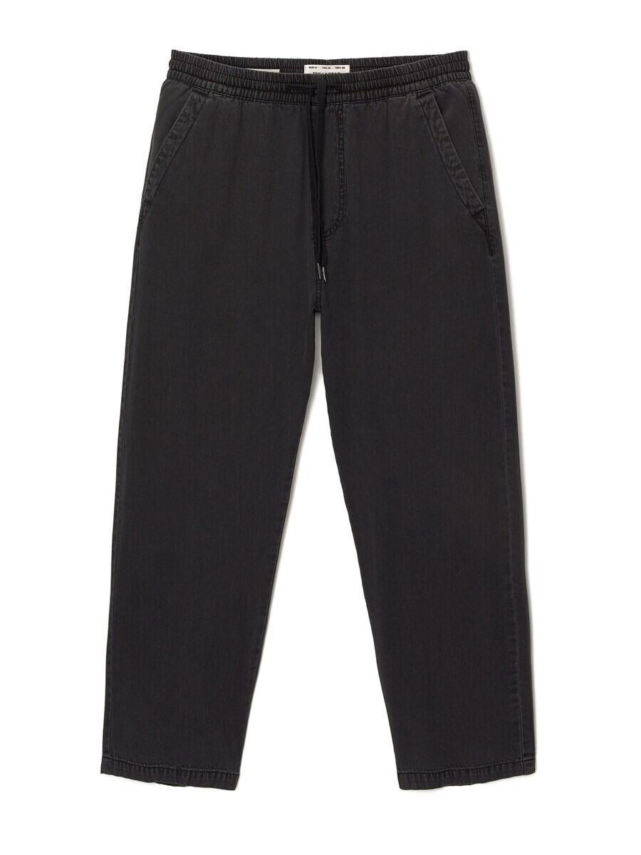 

Брюки Pull&Bear Loose fit Pants, черный деним