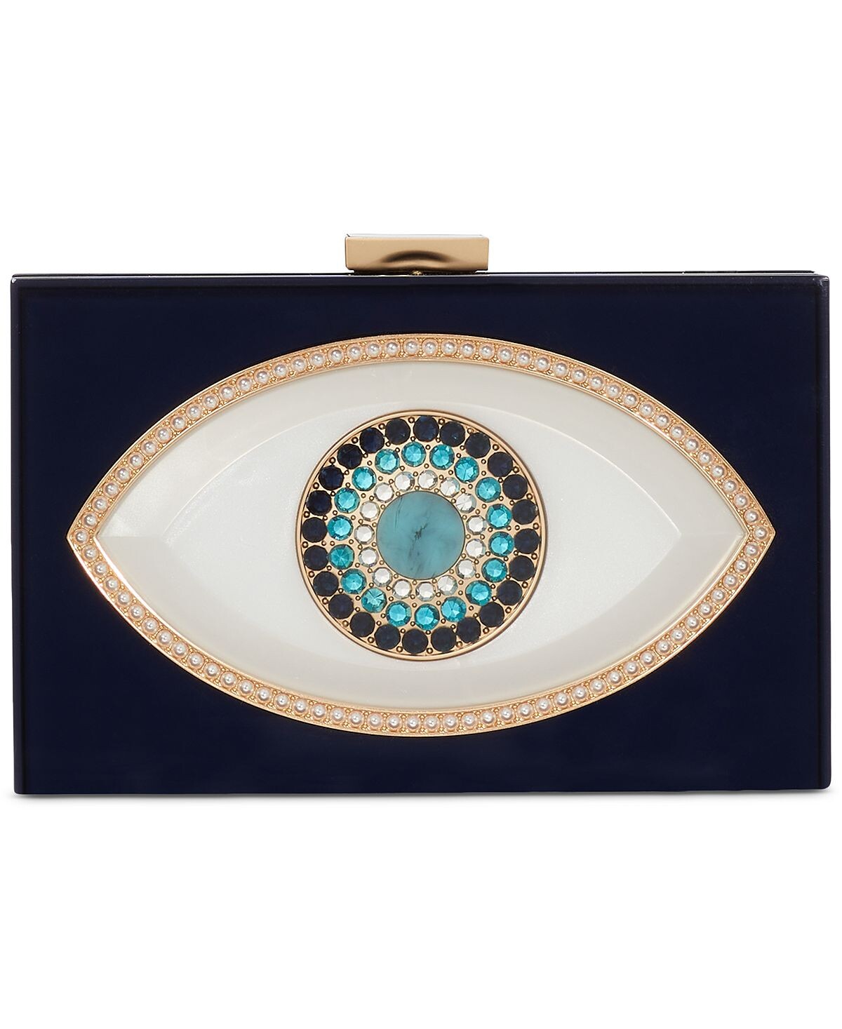 

Клатч в маленькой оправе из смолы с драгоценными камнями Evil Eye kate spade new york