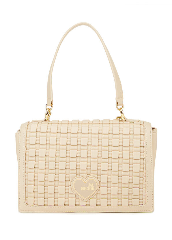 

Кремовая женская сумка с логотипом Love Moschino