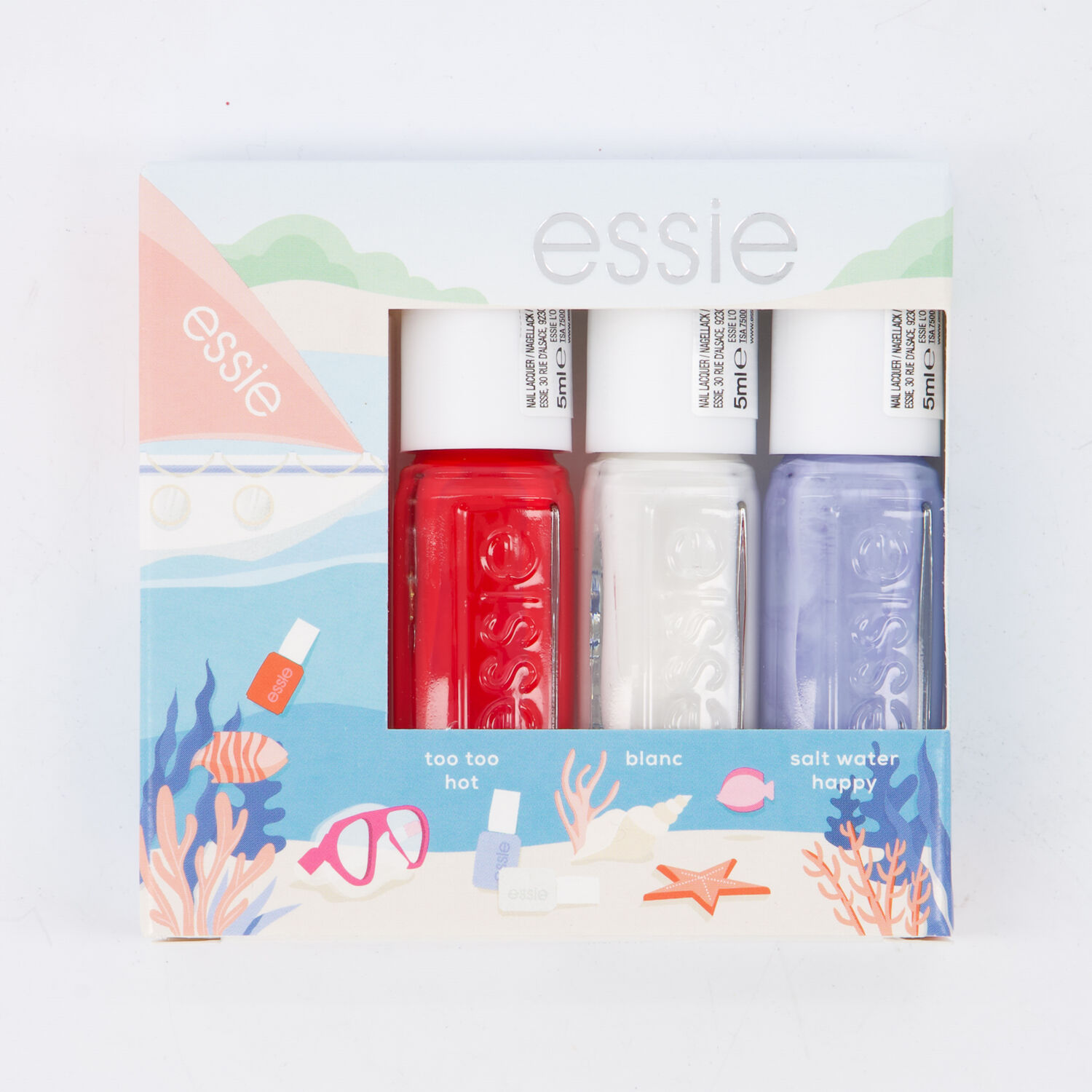 Упаковка из 3 разноцветных лаков для ногтей Essie