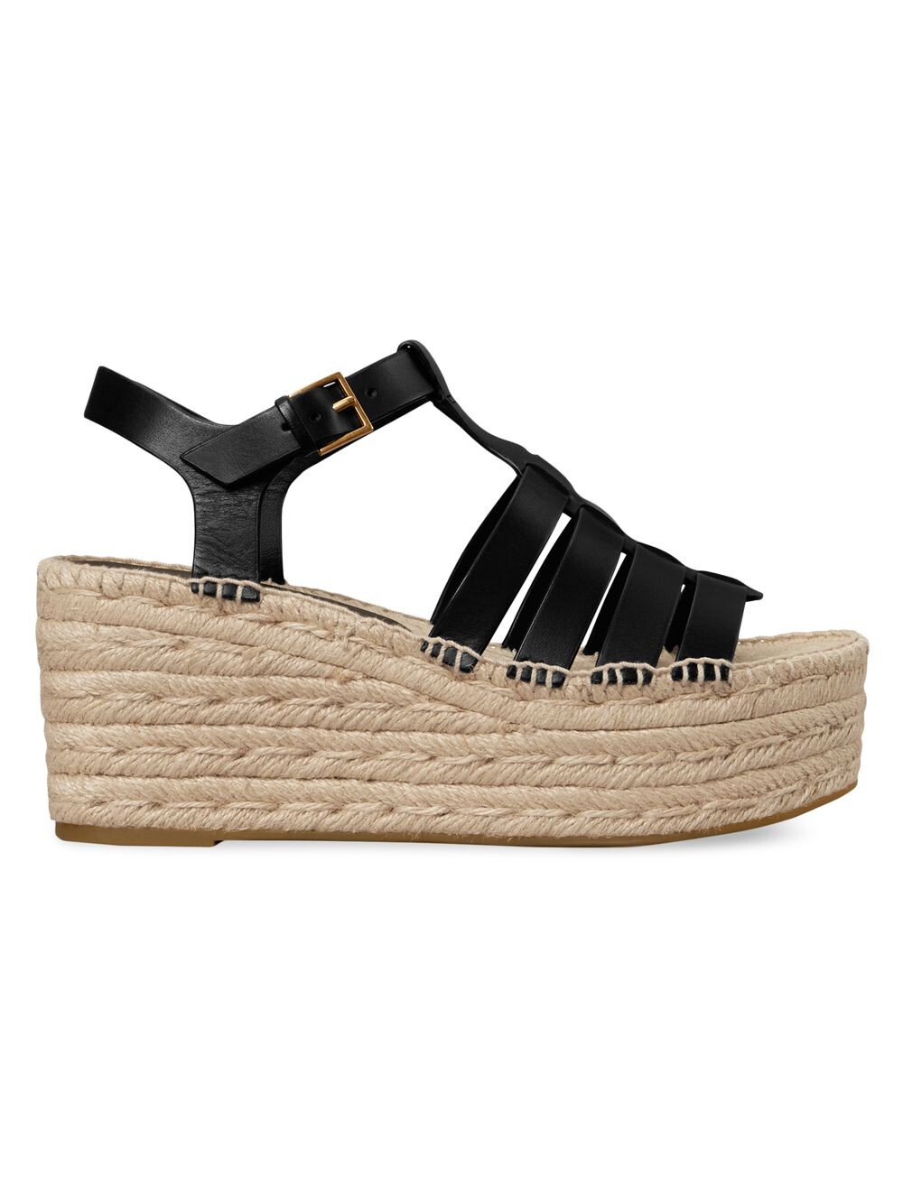 

Босоножки Fisherman на танкетке 75MM Tory Burch, черный